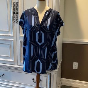 Polyester geometric shirt
